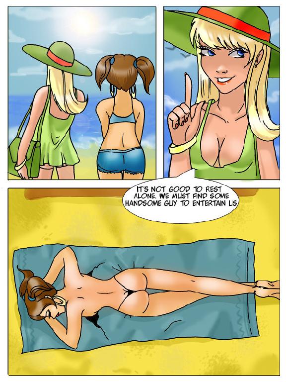 2 girls on the beach &amp; 1 lucky guy page 2 full