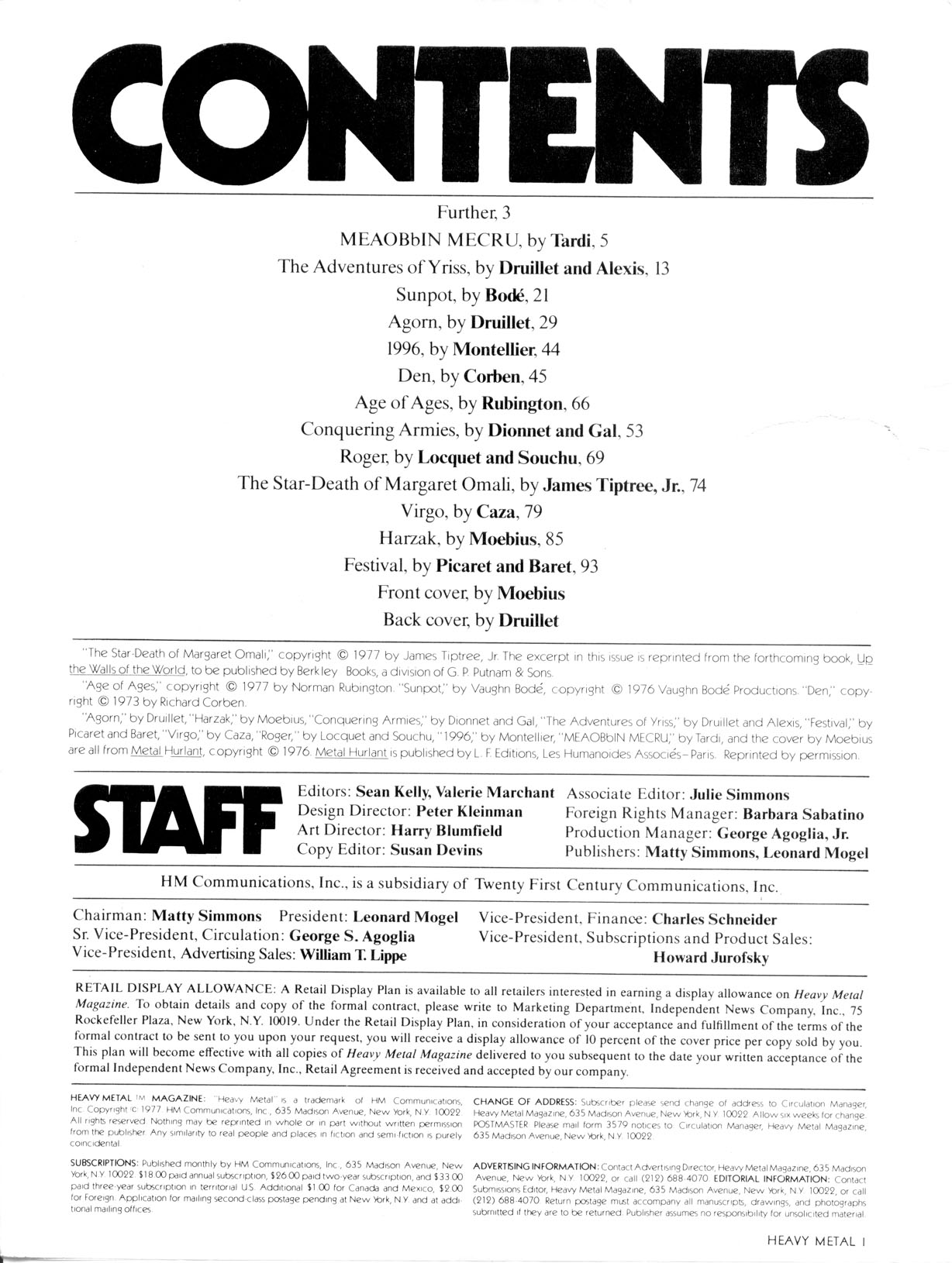 Heavy Metal 1977-05-Vol-01-#02 May page 3 full