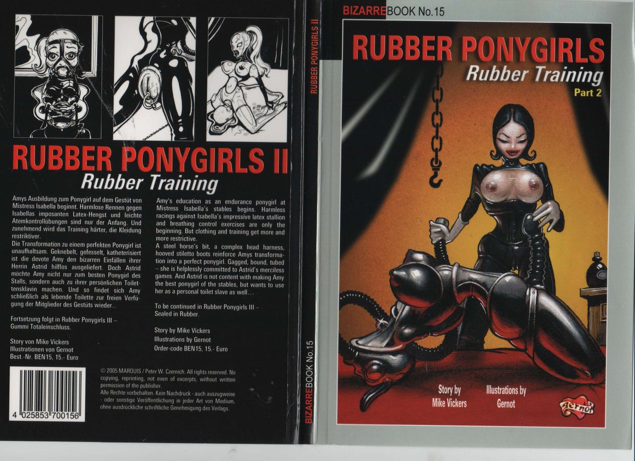 Bizarre Book #15: Rubber Ponygirls - Rubber Training: Part 2 page 1 full
