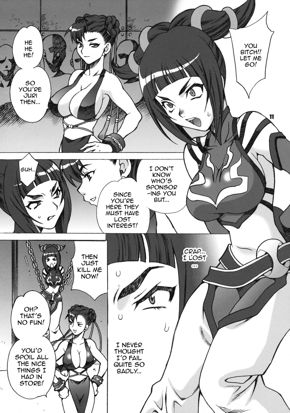 Yukiyanagi no Hon 23 Nurunuru Juri &amp; Chun-Li | Yukiyanagi's Book 23 - Slimy Juri and Chun Li page 8 full