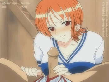 One Piece - Nami Blowjob &amp; Titjob Hi-Res GIFs cover