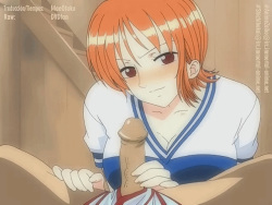 One Piece - Nami Blowjob & Titjob Hi-Res GIFs