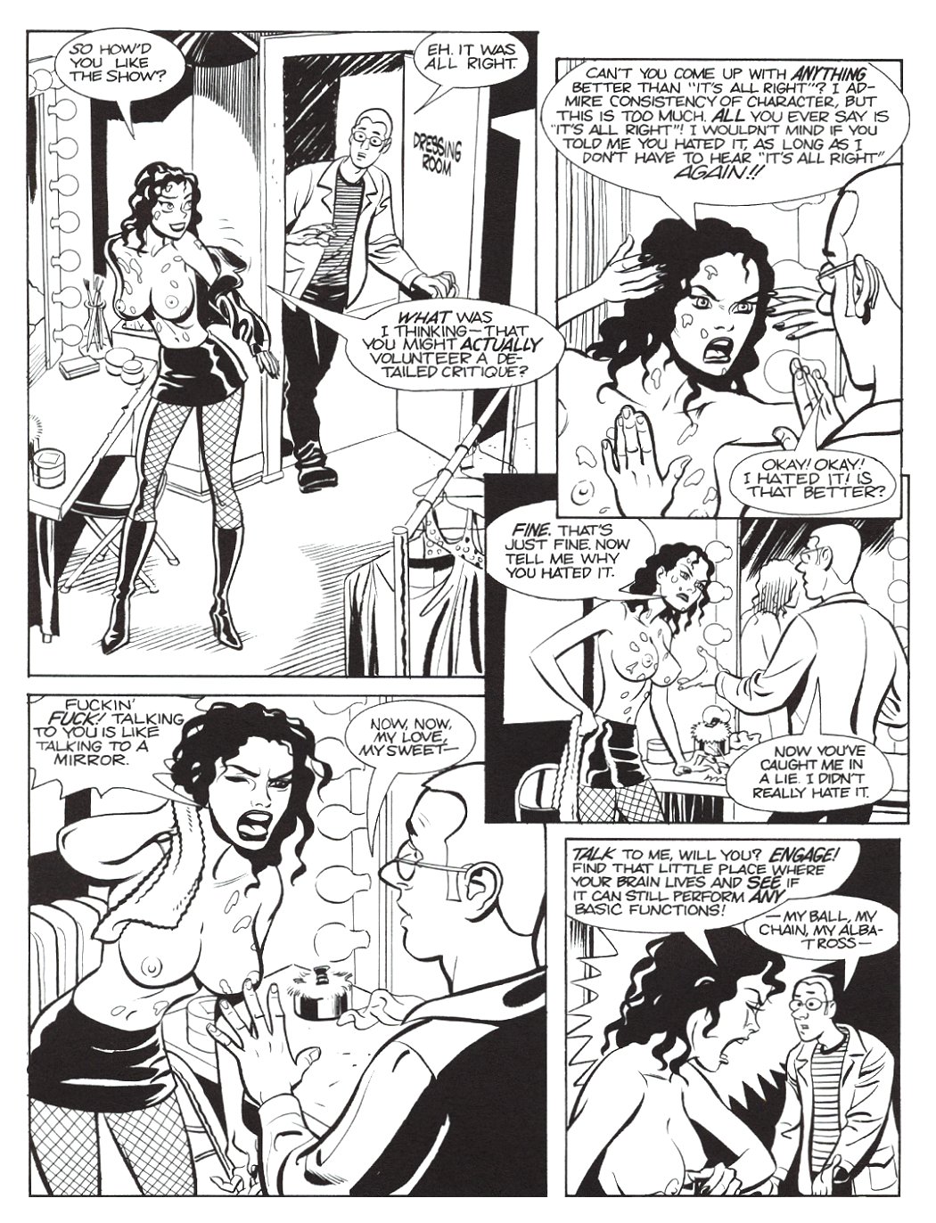 Space Chicks and Businessman page 6 full