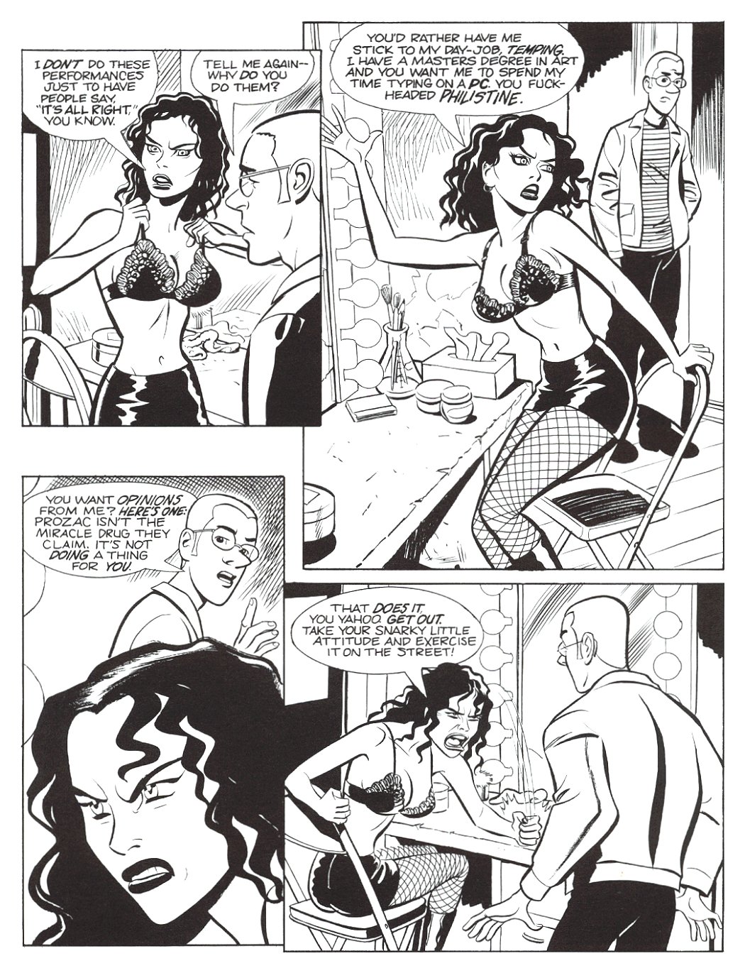 Space Chicks and Businessman page 7 full
