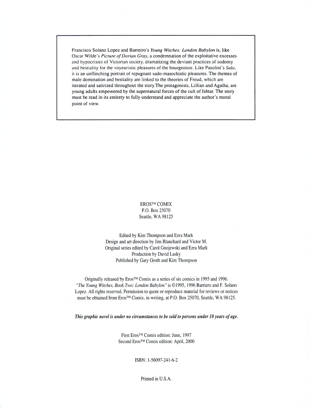The Young Witches - Book #2 : London Babylon page 5 full