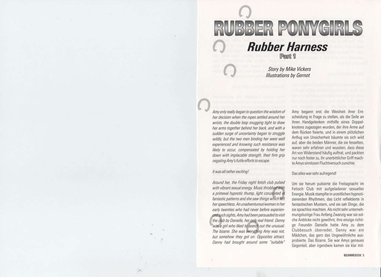 Bizarre Book #14: Rubber Ponygirls - Rubber Harness: Part 2 page 2 full