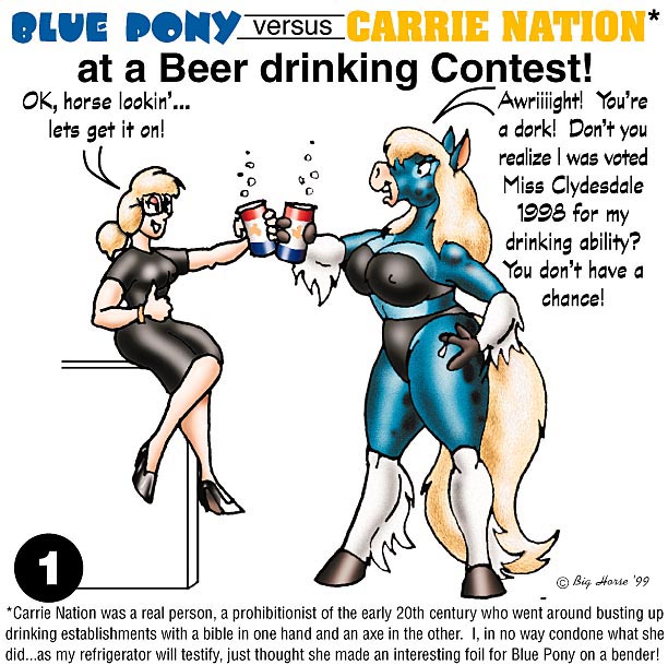 Blue Pony Versus Carrie Nation page 1 full