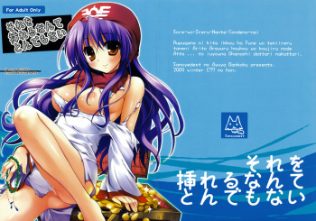 Sore wo Irerunante Tondemonai cover