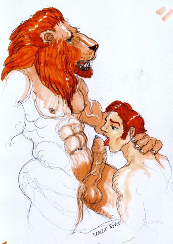 beast man  and man cover