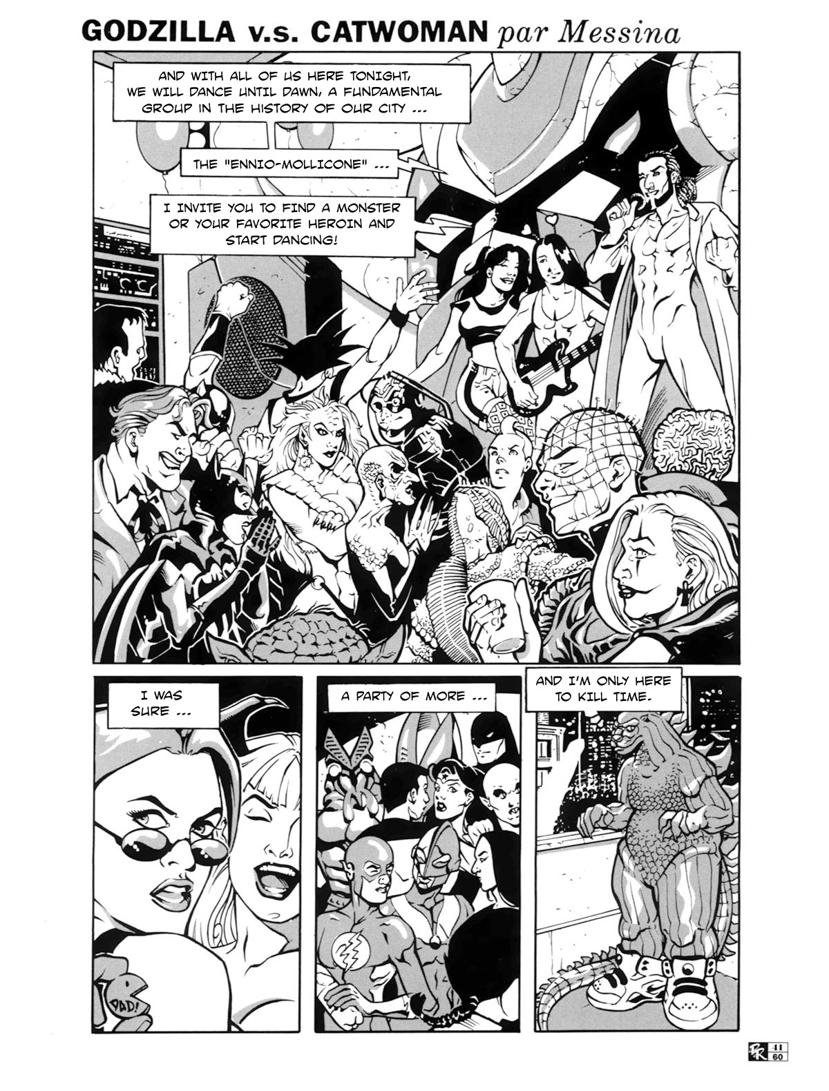 Godzilla V.S. Catwoman page 1 full