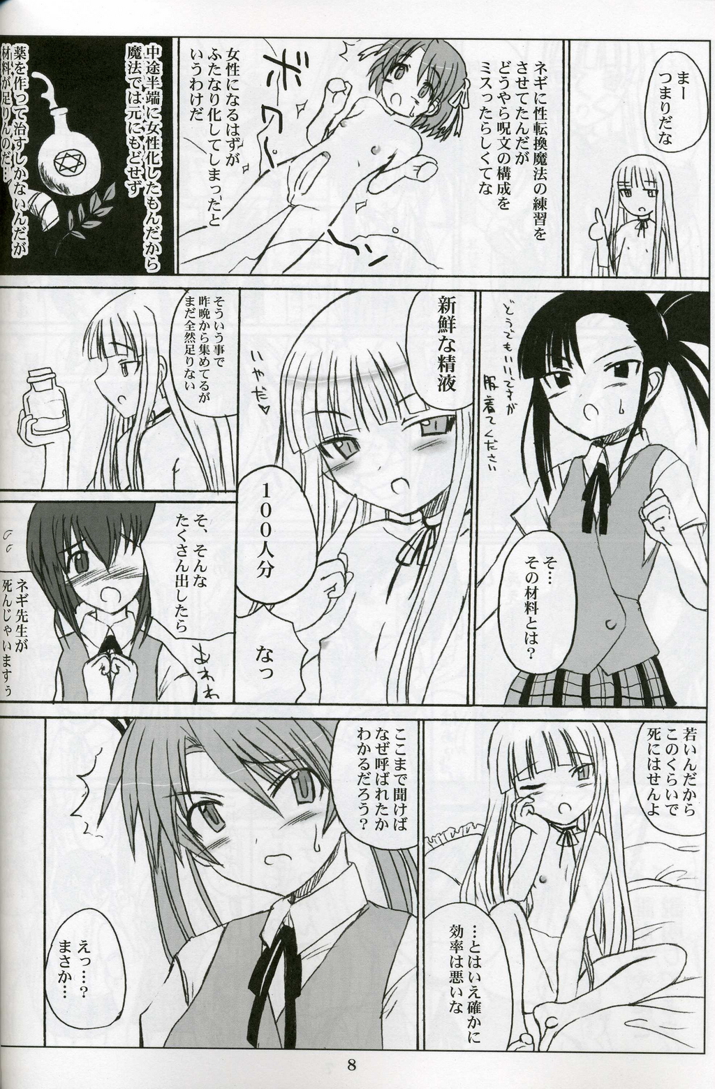 Futanari Sensei Futa Negi! page 8 full