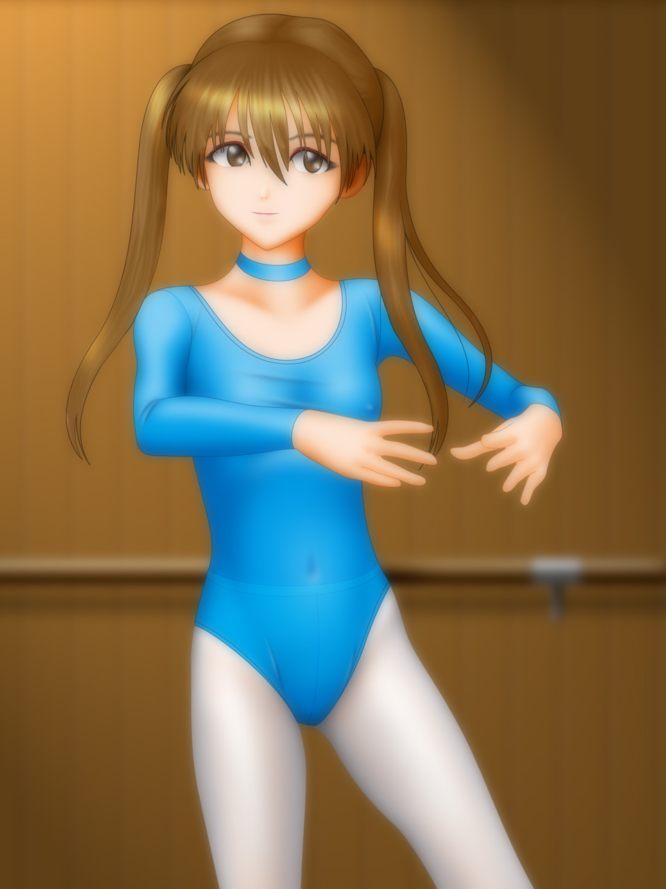 Leotard with White Tights 3 page 3 full