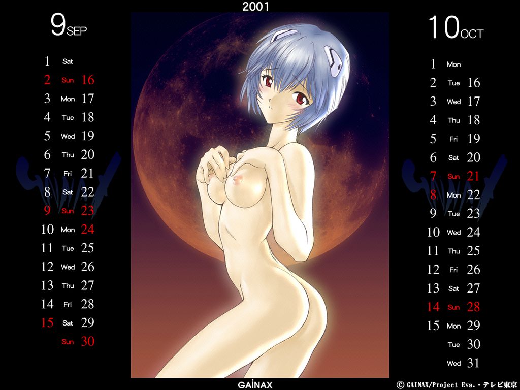 2001 Neon Genesis Evangelion Calander version 1 page 5 full