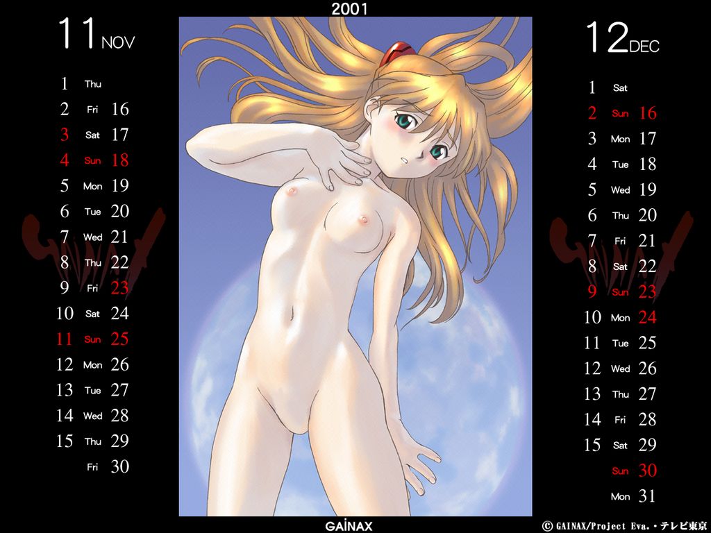 2001 Neon Genesis Evangelion Calander version 1 page 6 full