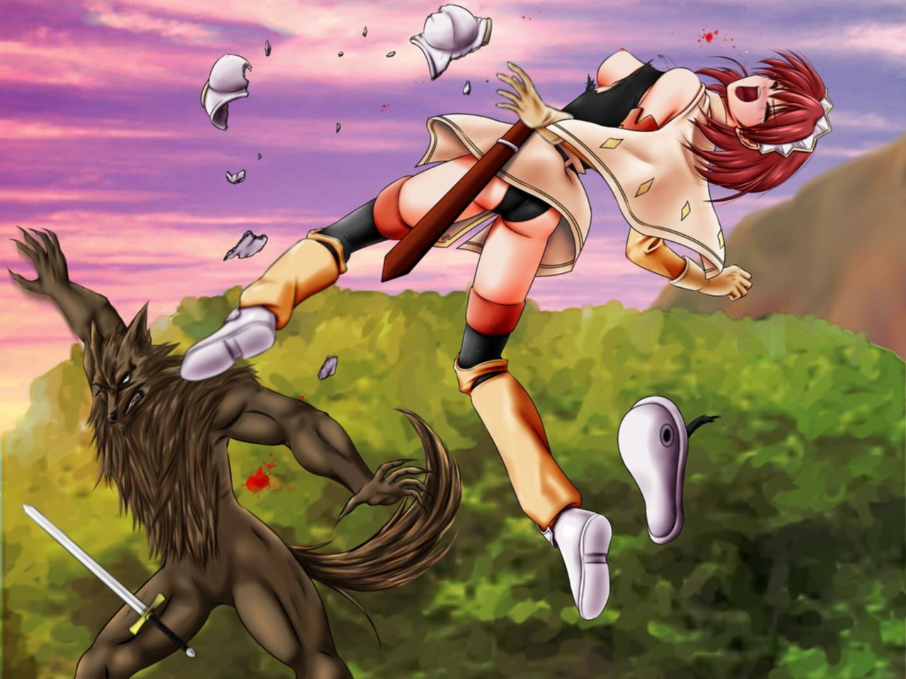 Shock-Shoot ～Hikyou no shinmai josei kishi～ page 2 full