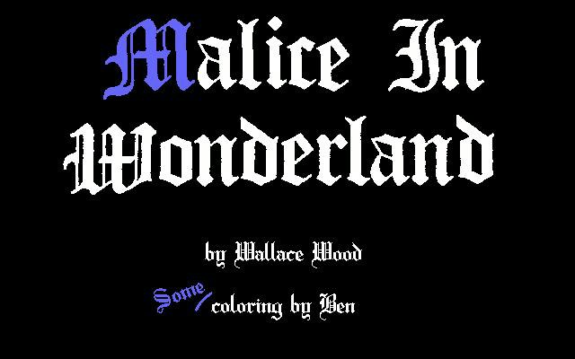 Malice in Wonderland page 1 full