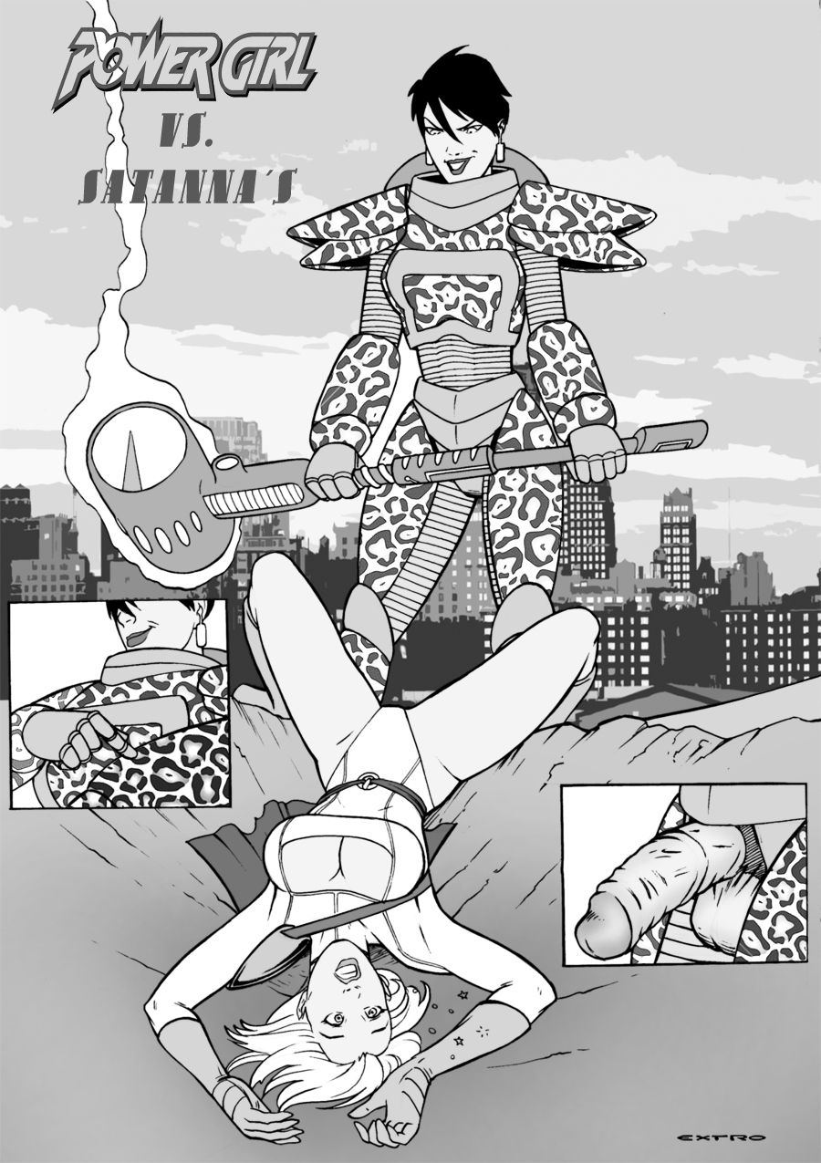 Power Girl Vs Satanna's page 1 full