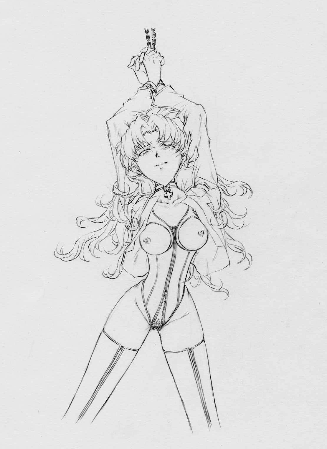 Evangelion Pencil Sketches page 4 full