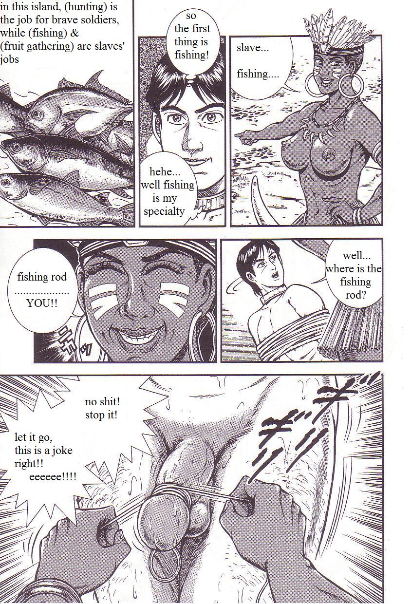 Dorei Muko Tatsuya no Henreki Ch. 3 - Onna Zoku Shima Kitan | The Slave Husband Ch. 3 - Bizarre Women's Tribe Island's Ballad page 9 full
