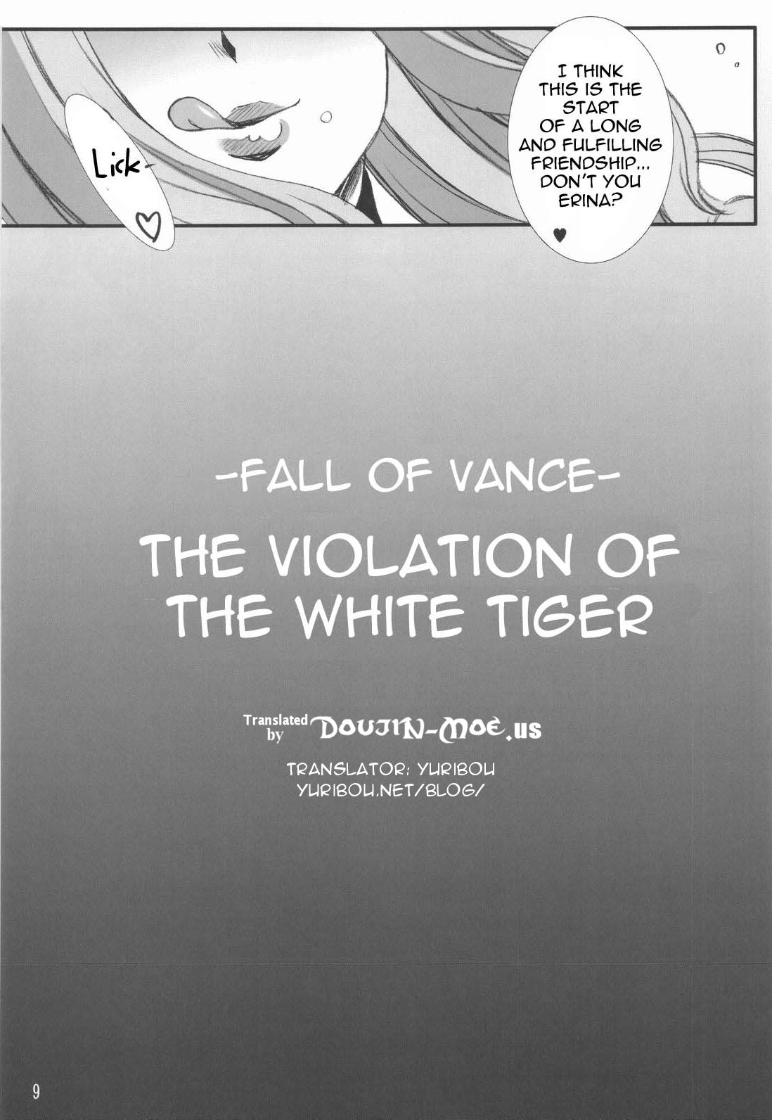 Vance Kanraku - Byakko Juurin | Fall of Vance - The Violation of the White Tiger page 8 full