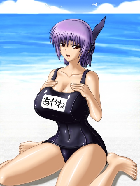 DOA School Swimsuit Ayane. page 4 full
