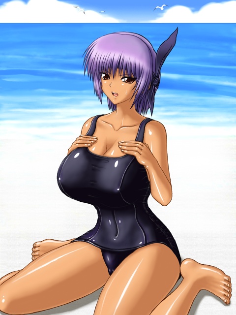 DOA School Swimsuit Ayane. page 7 full