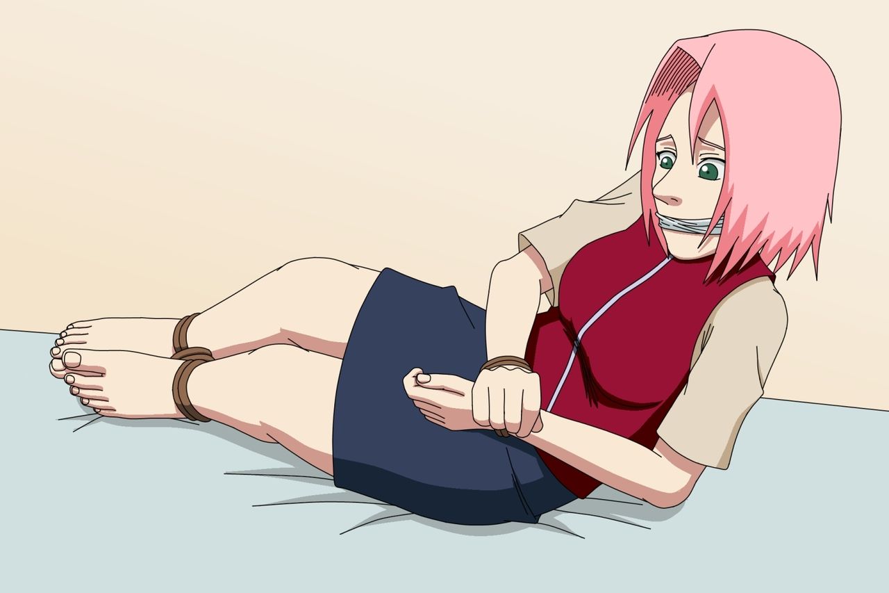Naruto Damsels Bound and Gagged. page 8 full