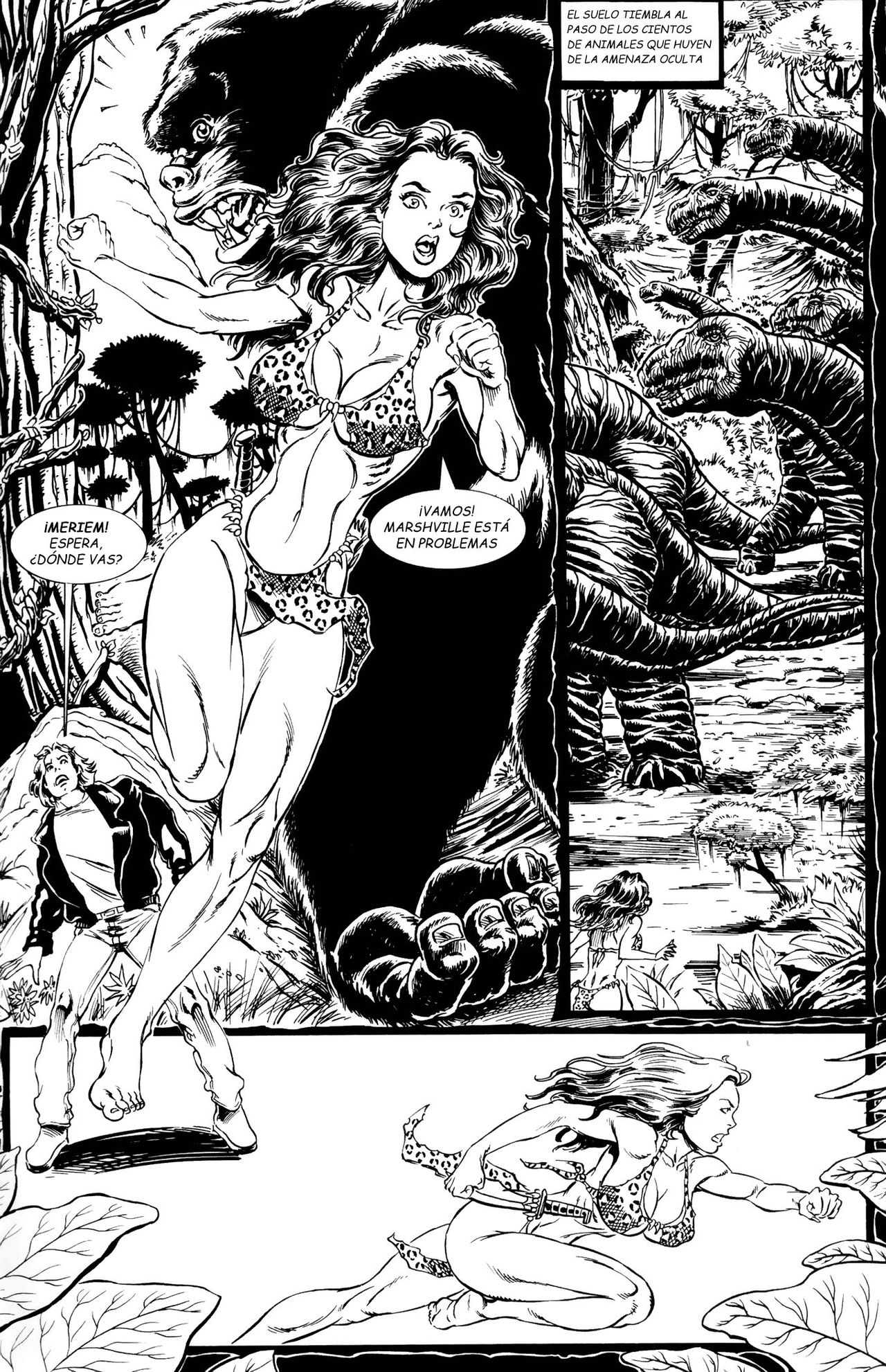 Cavewoman: Red Menace page 8 full
