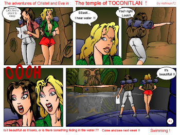 The adventures of Cristell and Eva in : The Temple of Toconitlan-incomplete cover