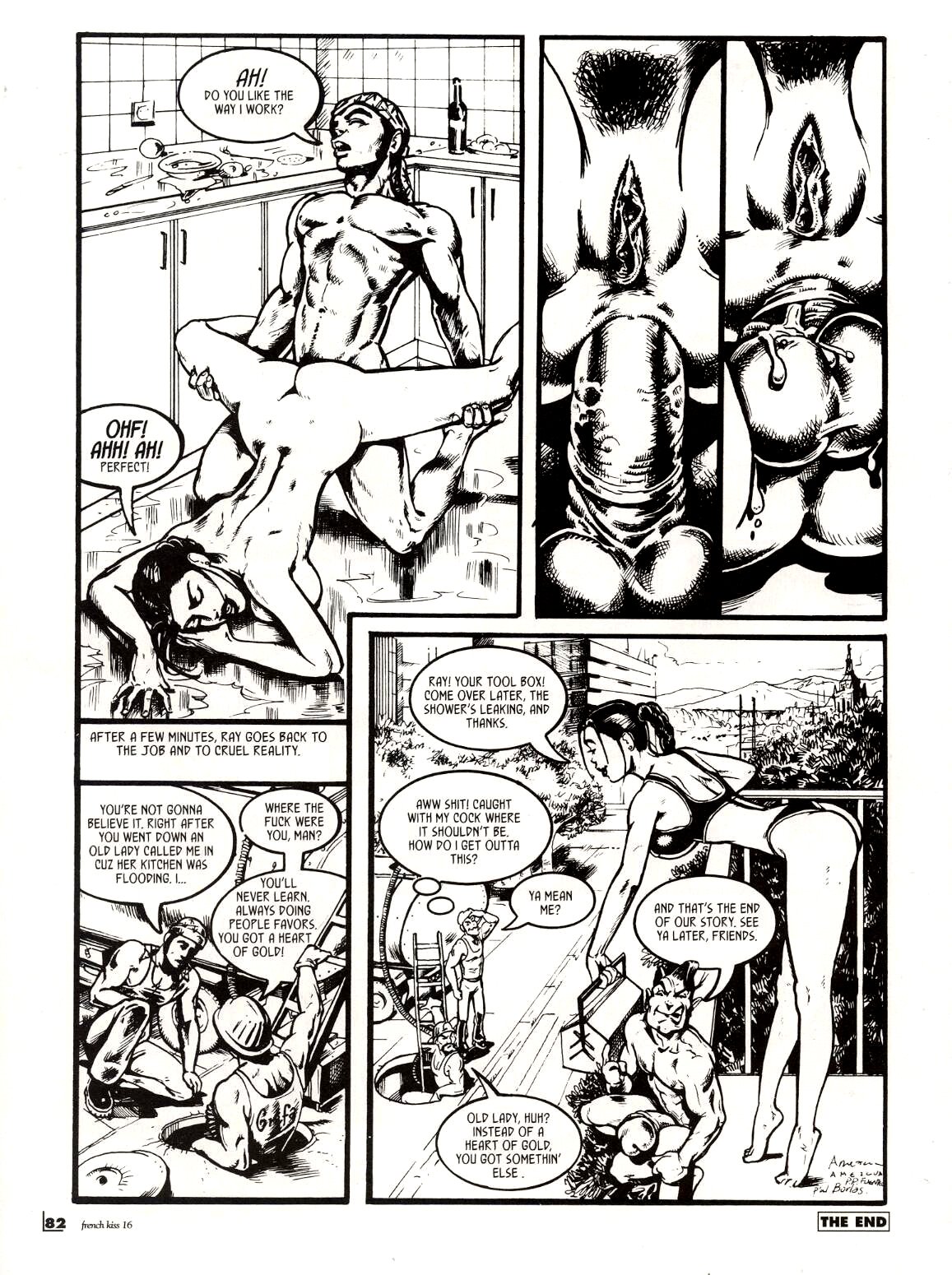 French Kiss #16 - The Plumber Can Fix All, All, All page 8 full