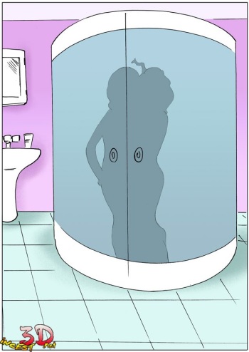 In the shower cover