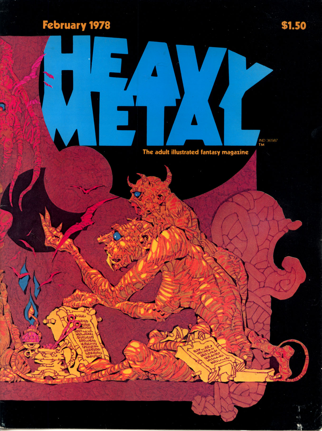 Heavy Metal 1978-02-Vol-01-#11 February page 1 full