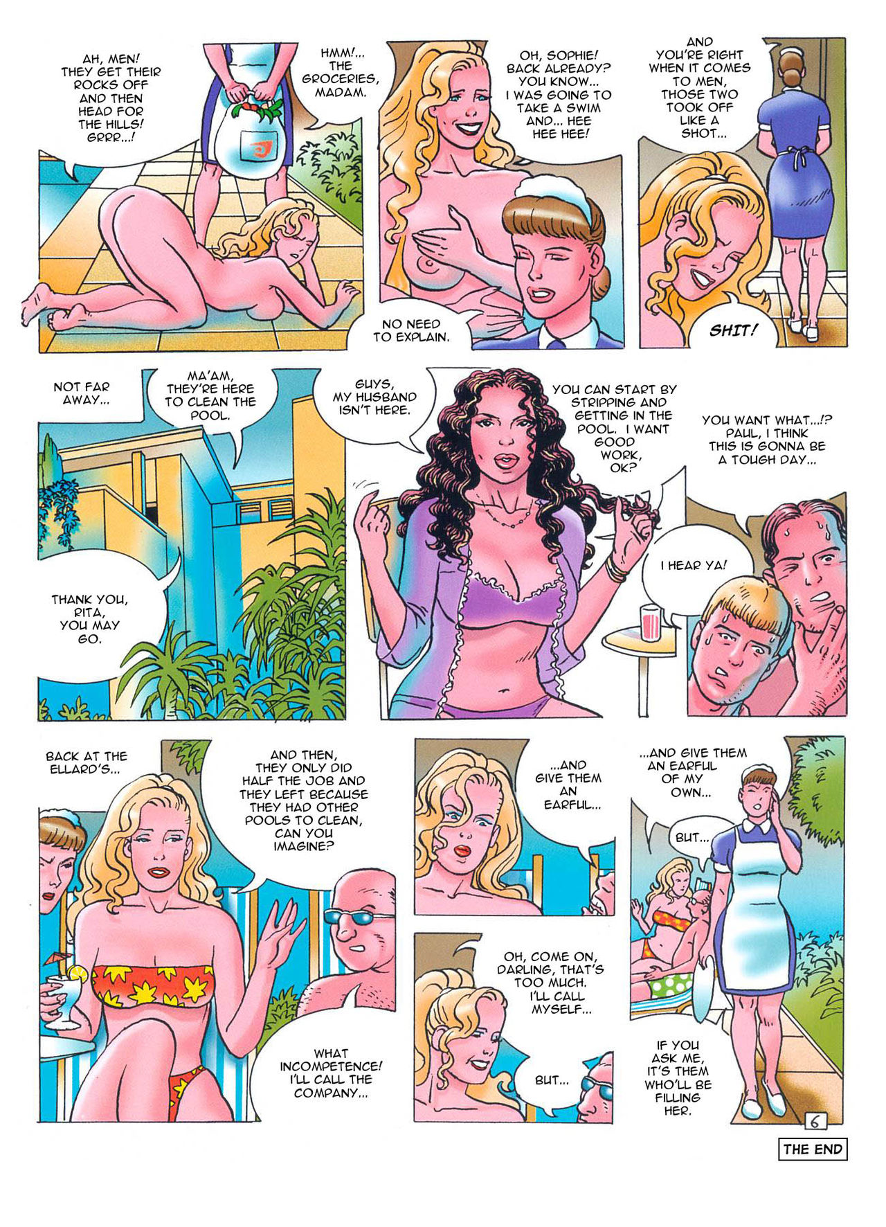 Pauline at the Pool page 6 full