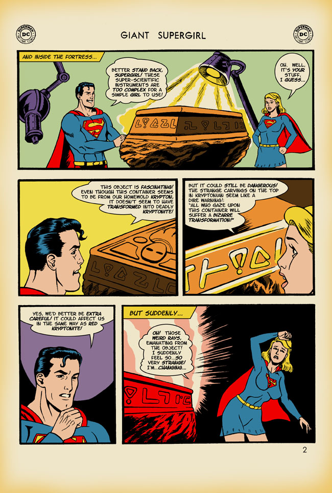 Giant Supergirl - The Thing from Space! page 2 full