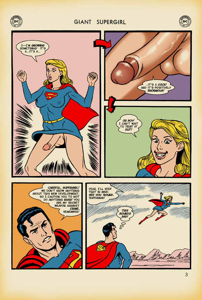 Giant Supergirl - The Thing from Space! page 3 full