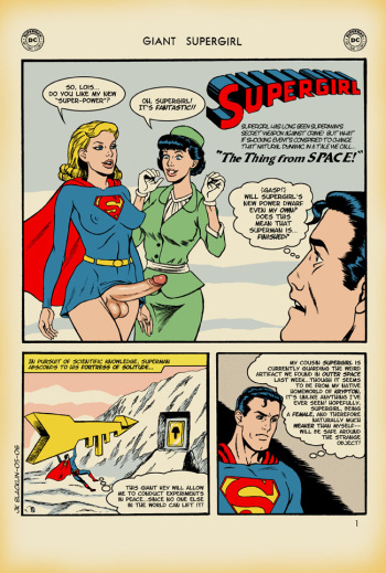 Giant Supergirl - The Thing from Space! cover