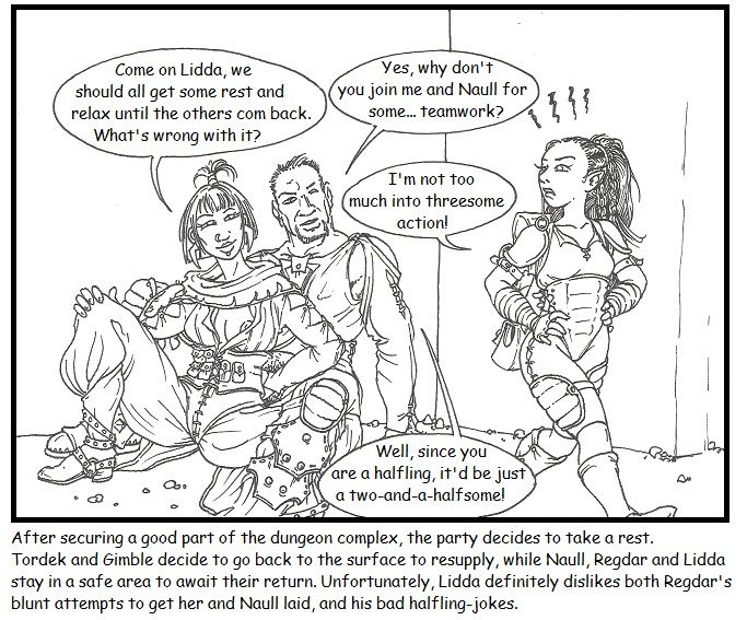 Lidda - Halfling Rogue in: An Improbable Encounter page 2 full