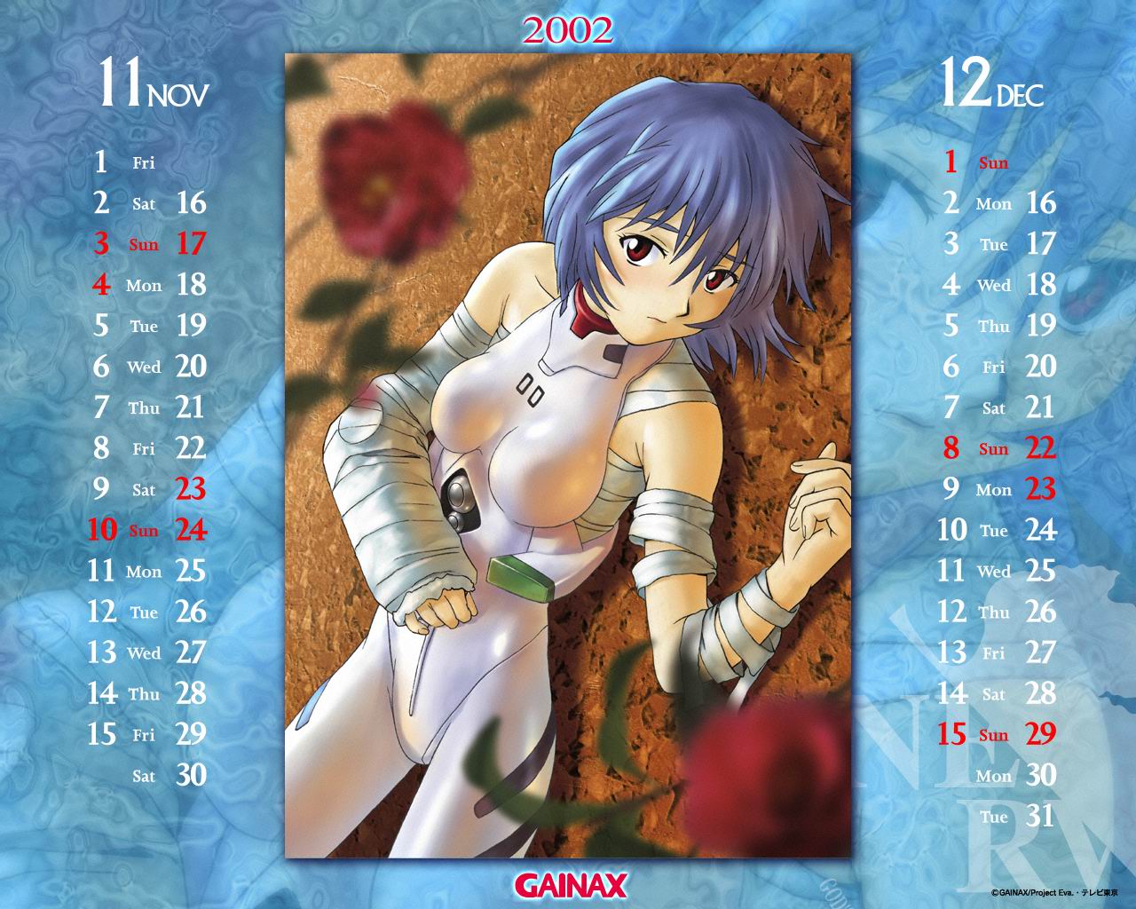 2002 Neon Genesis Evangelion Calander version 1 page 6 full