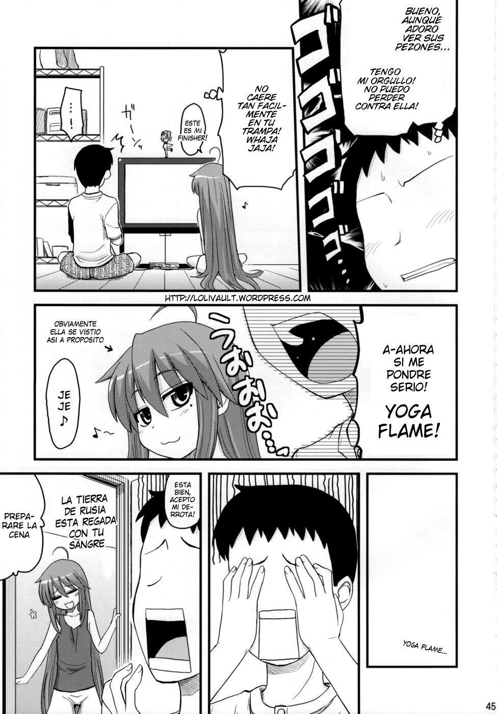 Konata ga Matsu Izumi-ke Chichi ga Inuma no Ippaku Futsuka | 2 Dias Y 1 Noche en Casa de Konata Mientras Su Padre no Esta page 5 full