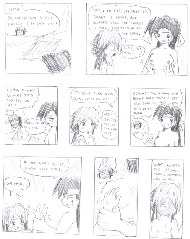 ACH's BLACK PAN COLLECTION 1 - Sam's teach sex lesson to her son page 10 full