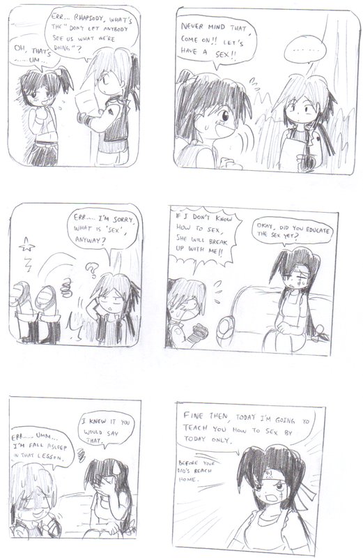ACH's BLACK PAN COLLECTION 1 - Sam's teach sex lesson to her son page 4 full