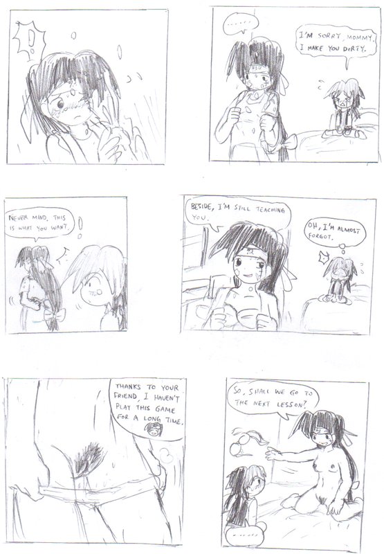 ACH's BLACK PAN COLLECTION 1 - Sam's teach sex lesson to her son page 9 full