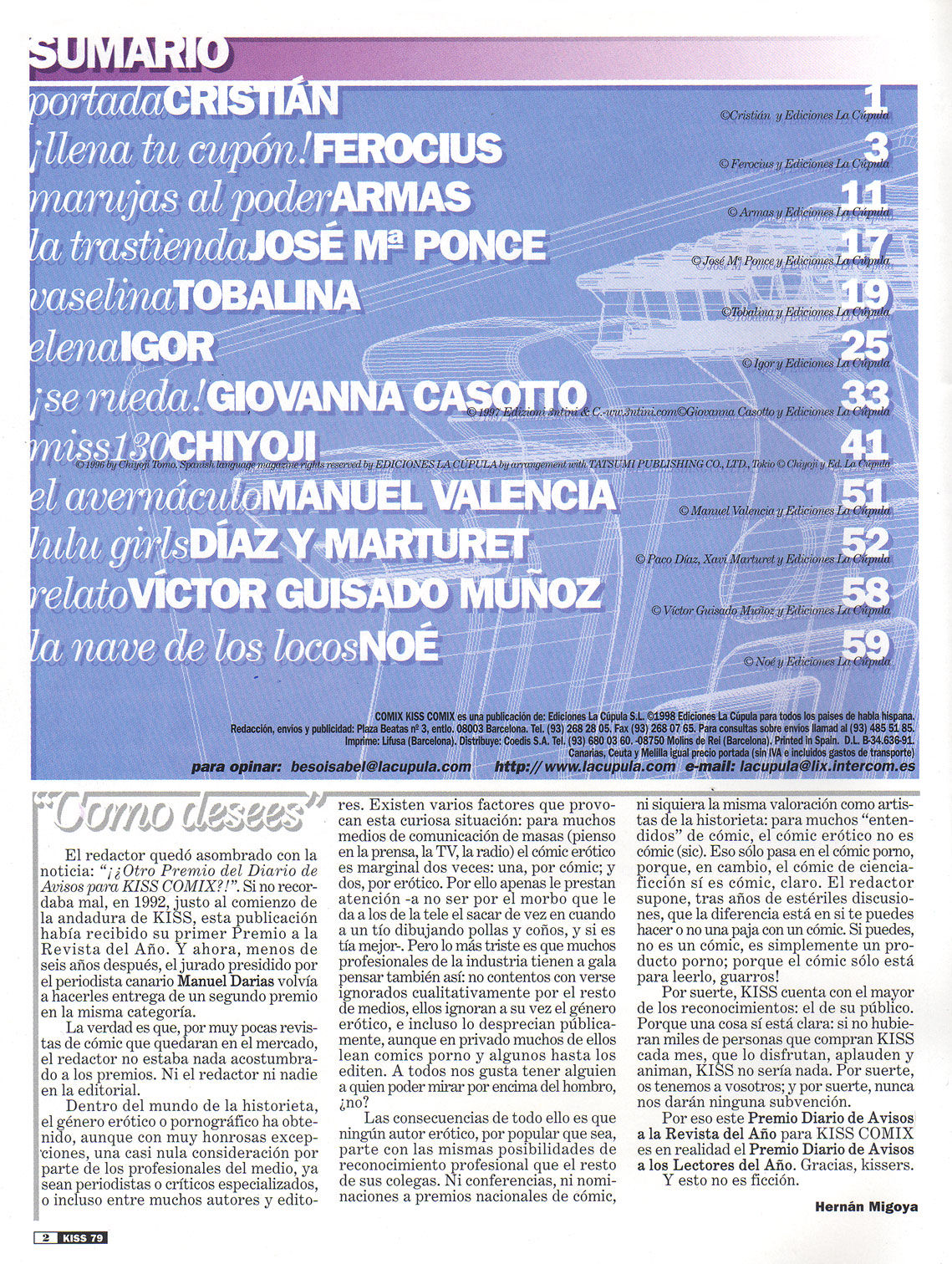 Kiss comix 079 page 2 full