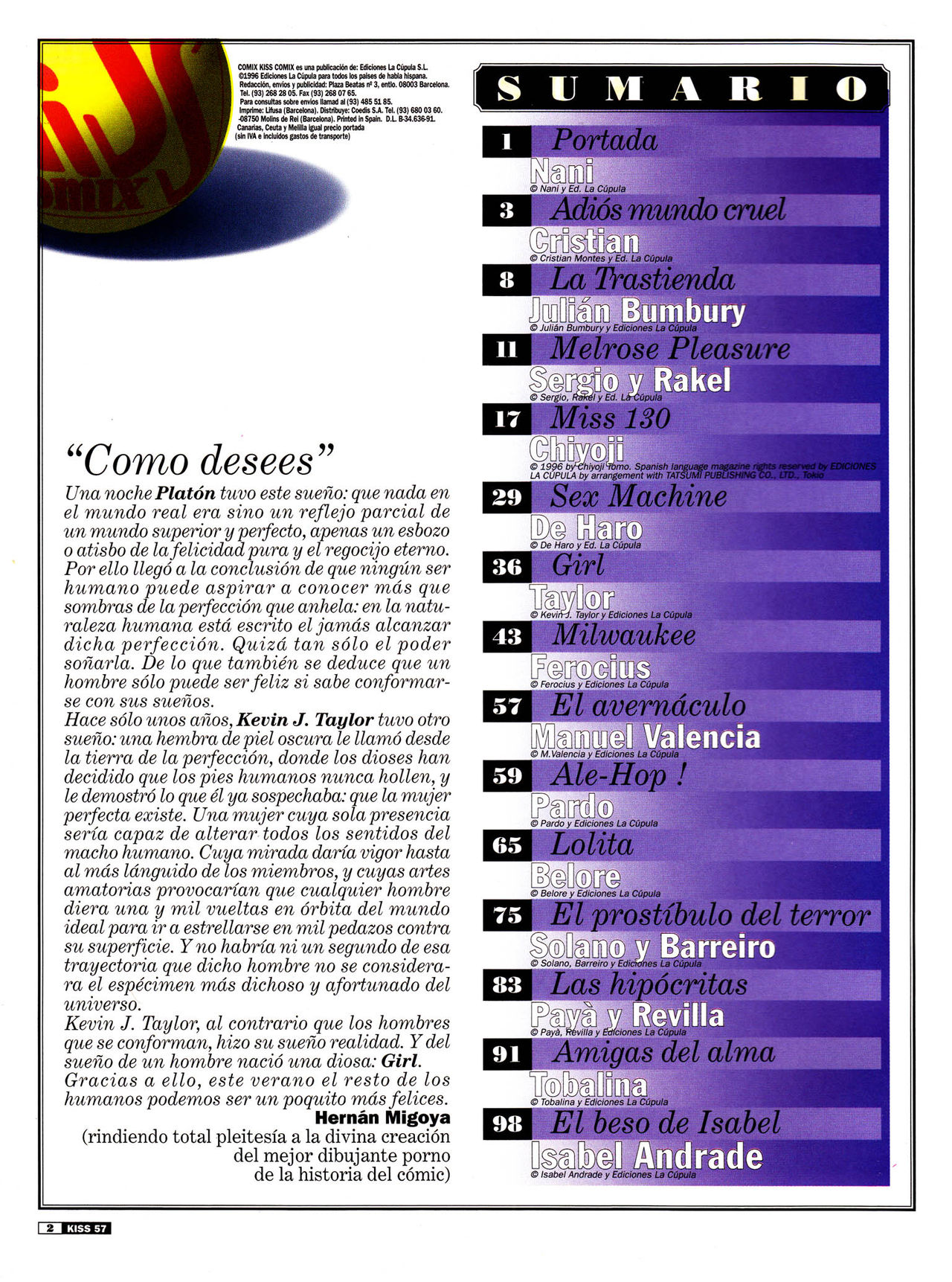 Kiss comix 057 page 2 full