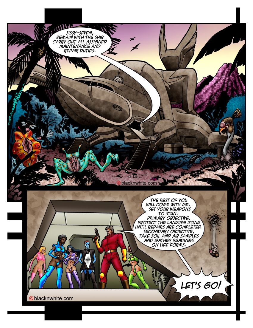Interracial Space Sluts - Episode 1: Planet Ebony Five page 7 full