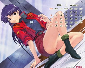 2002 Neon Genesis Evangelion Calander version 2 cover