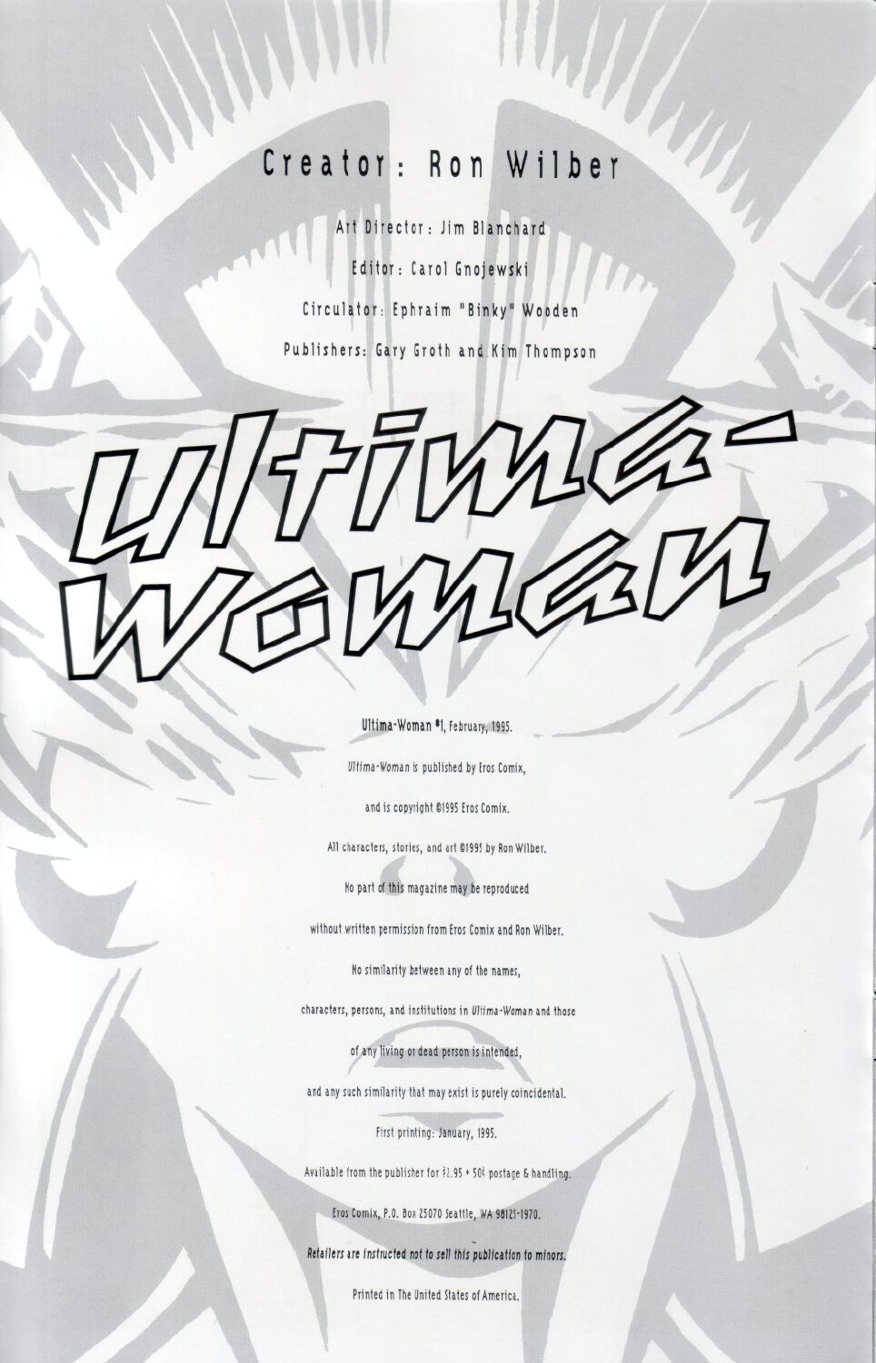 Ultima-Woman #1 page 2 full