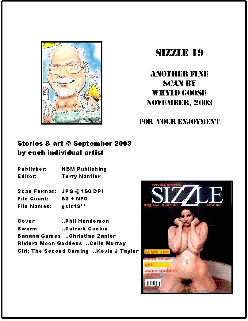 Sizzle comix #19 page 1 full