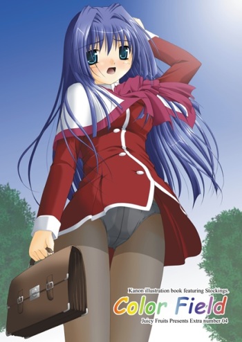 Juicy Fruits Presents Extra number 04 Color Field  Kanon illustration book featuring Stockings. cover