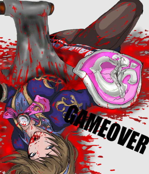 brown hair girl cutted in half blood gore guro page 10 full